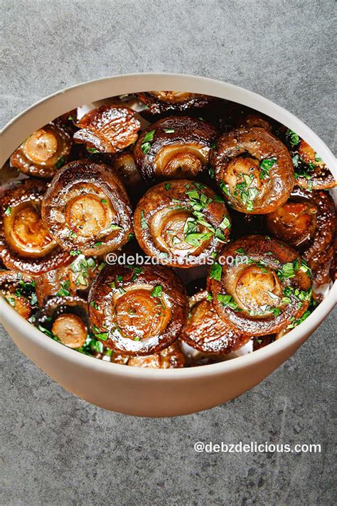 Garlic Butter Roasted Mushrooms Recipe Roasted Mushrooms