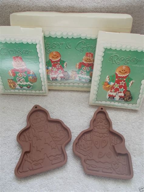 Longaberger Cookie Molds Christmas Ginger Bread Man Roger Ginger In