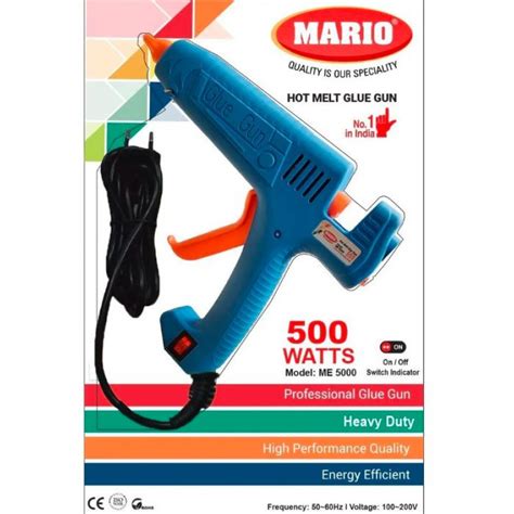 MARIO Watt ME Ultra High Performance Hot Melt Glue Gun With Nozzle Protection For Heavy