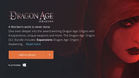 FREE: The Dragon Age Origins DLC Bundle - Epic Bundle