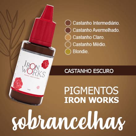 Castanho Claro Pigmento Iron Works Misst Tica