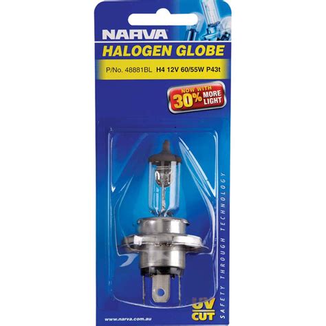 Narva Headlight Globe - H4, 12V 60/55W, 48881BL | Supercheap Auto
