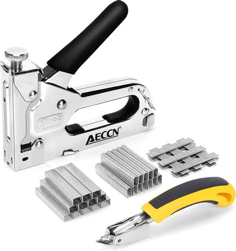 Staple Gun With Remover 3 In 1 Heavy Duty Staple Nail Steel Gun Kit