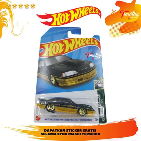 Jual Hot Wheels Matt And Debbie Hay S 1988 Pro Street Thunderbird Hitam Shopee Indonesia
