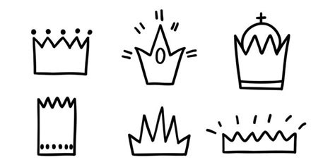 Crown Doodle Vector Art, Icons, and Graphics for Free Download