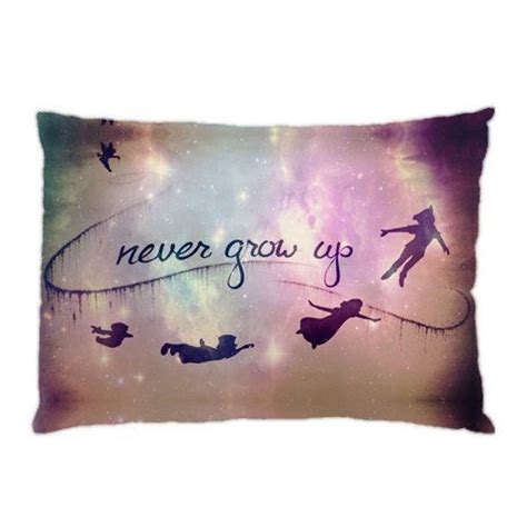 Peter Pan Quotes Never Grow Up Pillow Case Cover Custom Design Select