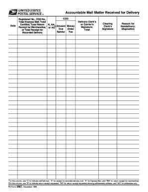 USPS PS 3867 1994 2024 Fill And Sign Printable Template Online