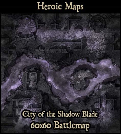 Heroic Maps Giant Maps City Of The Shadow Blade Foundry Vtt Module Heroic Maps Buildings