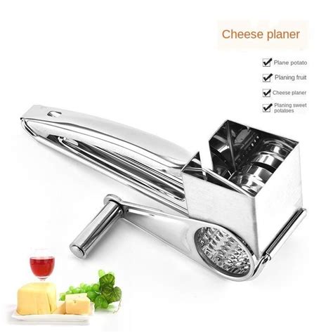 Rotary Cheese Grater Stainless Steel Handheld Cheese Planer Chocolates