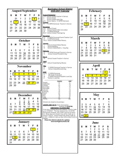 Barrington Elementary School Calendar 2023 - Schoolcalendars.net