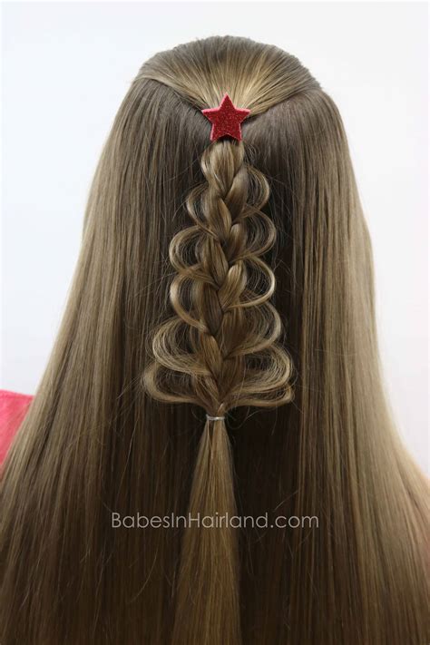 Christmas Tree Loop Braid Babes In Hairland