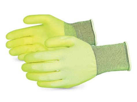 Superior S Hvpvc Dexterity High Viz Nylon String Knit Glove With Pvc