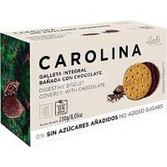 Carolina Galleta choco sin azúcar digestive integral carolina Caja 230 g