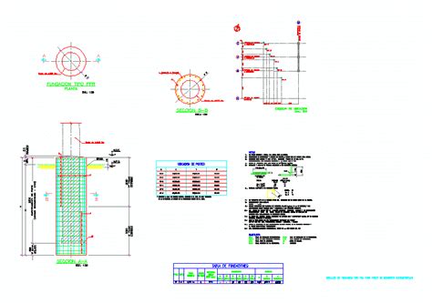 Detalle De Pilote Con Trabe De Liga En Autocad Librer A Cad