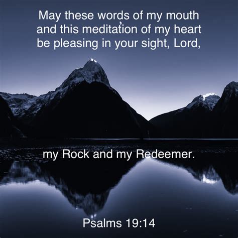 Psalms May These Words Of My Mouth And This Meditation Of My