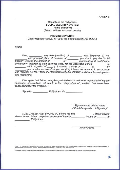 Promissory Note Sample Form Philippines Form Resume Examples Emvkndzeyr