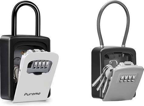 Amazon Puroma Key Lock Box Waterproof Combination Lockbox And