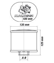 Racing Air Filter MALOSSI E15 Red Filter Connection 42 50 58 5mm