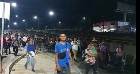 Parte De Tapachula En Sima Caravana De Migrantes En Tapachula