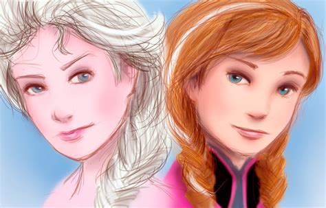 Frozen Elsa And Anna By Di Din On Deviantart