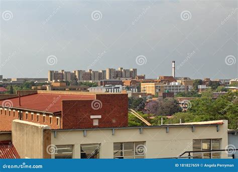 Skyline in Johannesburg stock image. Image of modern - 181827659