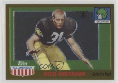 Topps All American Retired Edition Chrome Gold Dick Anderson