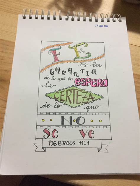 Hebreos 1 1 FE Técnica usada tipografía tipografía biblia fe