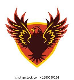 Flying Eagle Vector Logo Design Stock Vector (Royalty Free) 1680059254 ...