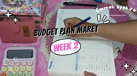 BUDGETPLAN MARET WEEK 2 2024 CARA MENGATUR KEUANGAN KELUARGA GAJI 2