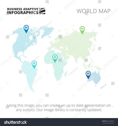 Editable Template Schematic World Map Map Stock Vector (Royalty Free ...