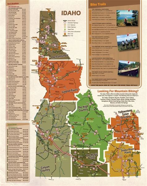 Idaho tourist map | Idaho travel, Idaho vacation, Trip