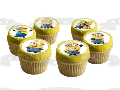 Buy Minions Despicable Me Cupcake Toppers Edible Wafer Paper Buy Get