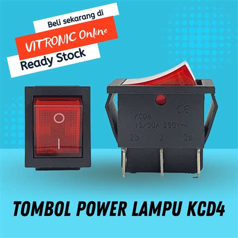 Jual Saklar Besar 6 Pin On Off Tombol Rocker Lampu KCD4 Power Switch