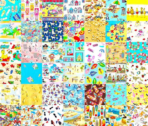 Solve Patchwork Tiny Beach Jigsaw Puzzle Online With Pieces