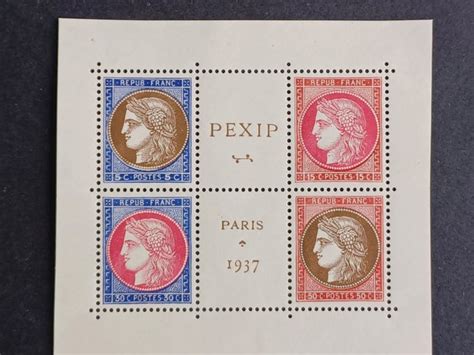 France 1937 Heart Of Block 3 PEXIP With The 4 Signed Catawiki