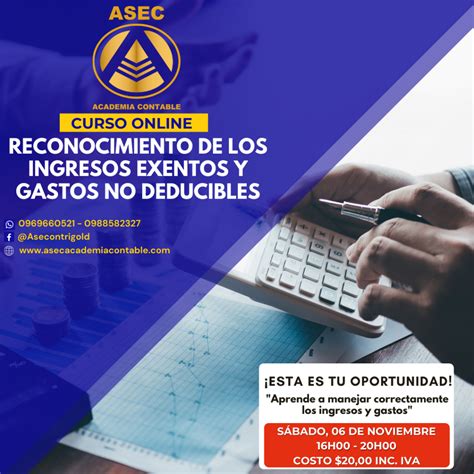 Reconocimiento De Los Ingresos Exentos Y Gastos No Deducible Asec