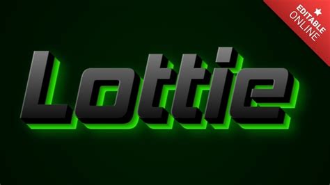 Lottie Text Effect Generator