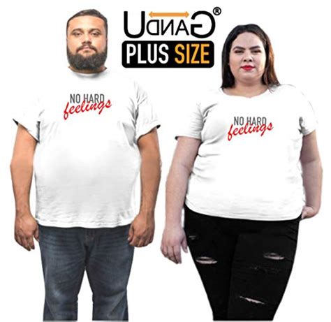 Buy Udnag Unisex Round Neck Graphic No Hard Feelings Polyester T