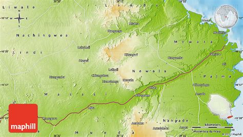 Physical Map Of Mtwara