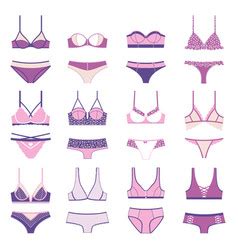 Lingerie Icon Isolated On White Background Vector Image