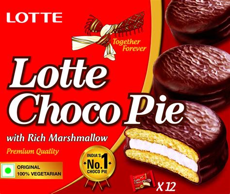 Lotte Choco Pie (Pack of 12), 336g : Amazon.in: Grocery & Gourmet Foods