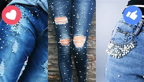 Jeans Perlas Pantalones De Moda Vibra