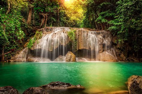 Fondos De Pantalla Cascadas Ríos Bosques Naturaleza Descargar Imagenes