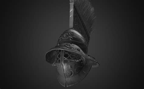 Murmillo gladiator helmet 3D model | CGTrader