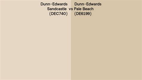 Dunn Edwards Sandcastle Vs Pale Beach Side By Side Comparison