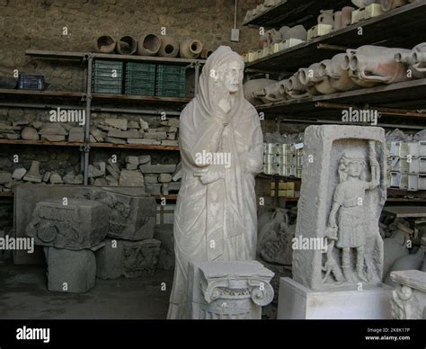 The Preserved statues and artifacts at Pompeii Naples, Italy Stock Photo - Alamy