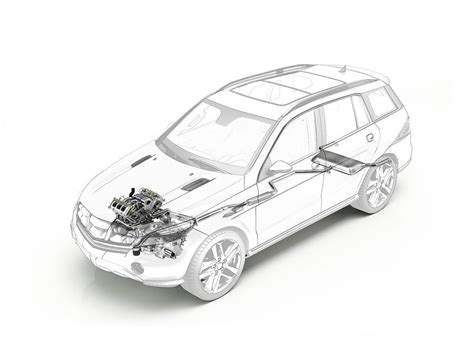 Technical Drawing Of Car Engine Photograph By Leonello Calvettiscience Photo Library