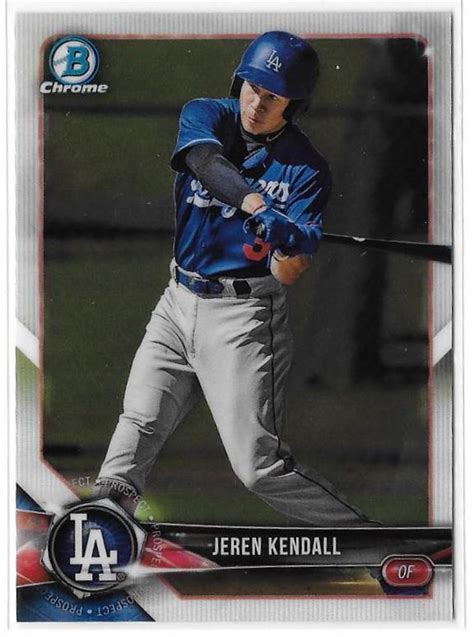 2018 BOWMAN CHROME DRAFT PROSPECT JEREN KENDALL BDC 116 EBay