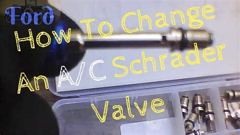 How To Replace Ford A C Schrader Valves Youtube