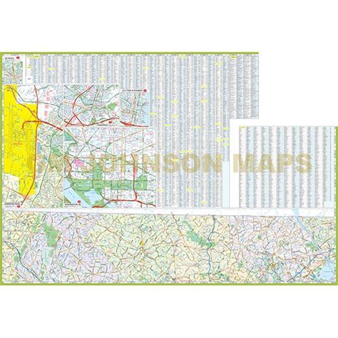 Washington DC / Baltimore, Maryland Regional Map - GM Johnson Maps